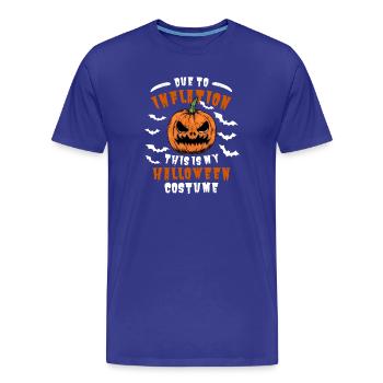 Funny Inflation Halloween Odds - Men's Premium Organic T-Shirt - royal blue - Front - Damien (186cm)