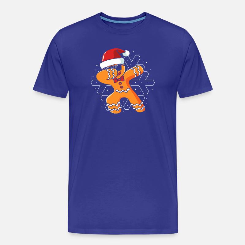 Weihnachten Lebkuchen Lebkuchenmann Gingerbread - Männer Premium Bio T-Shirt - Königsblau