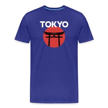 Tokyo Torii Vor Roter Sonne Japan - Männer Premium Bio T-Shirt - Königsblau - Vorne - Damien (186cm)