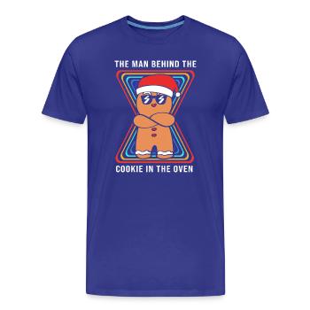 Christmas Gender Reveal Expectant Fathers - Men's Premium Organic T-Shirt - royal blue - Front - Damien (186cm)