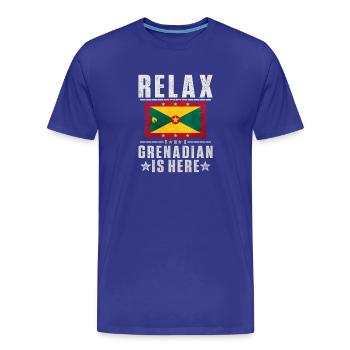 Grenade - T-shirt bio Premium Homme - bleu roi - Devant - Damien (186cm)