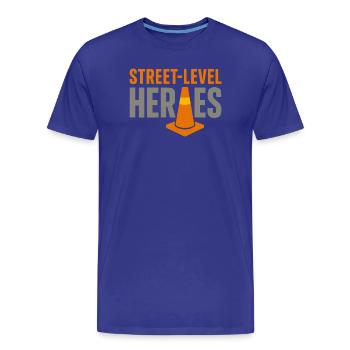 Road Construction Team Asphalt Concrete Team - Men's Premium Organic T-Shirt - royal blue - Front - Damien (186cm)