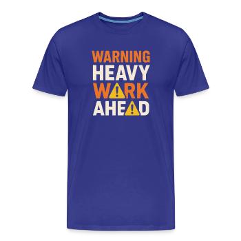 Road Construction Team Asphalt Concrete Team - Men's Premium Organic T-Shirt - royal blue - Front - Damien (186cm)