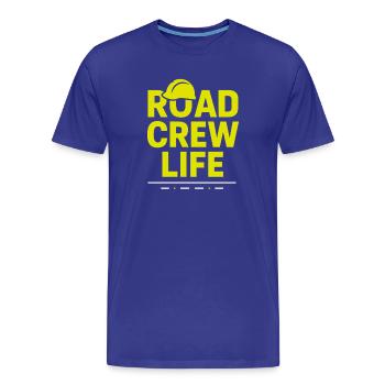 Road Construction Team Asphalt Concrete Team - Men's Premium Organic T-Shirt - royal blue - Front - Damien (186cm)