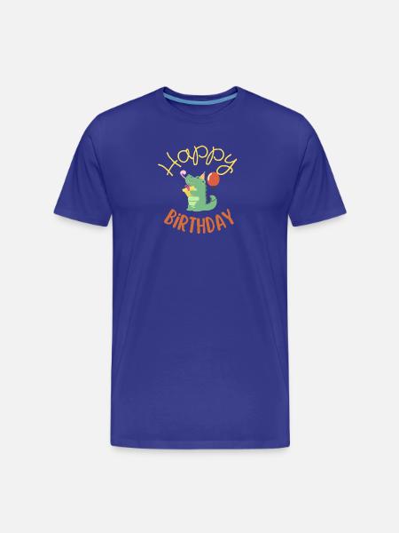Happy birthday - Men's Premium Organic T-Shirt - royal blue