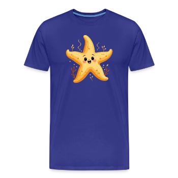 Starfish Costume Sea Creature Under Water Summer - Men's Premium Organic T-Shirt - royal blue - Front - Damien (186cm)