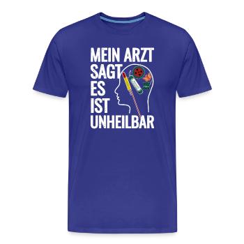 Feuerwerk Im Kopf - Männer Premium Bio T-Shirt - Königsblau - Vorne - Damien (186cm)
