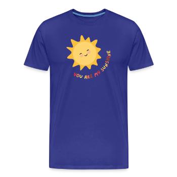 Mon rayon de soleil - T-shirt bio Premium Homme - bleu roi - Devant - Damien (186cm)