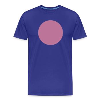 Abstract color games in magenta pink - Men's Premium Organic T-Shirt - royal blue - Front - Damien (186cm)