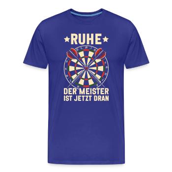 Fléchettes Fléchettes Jeu de fléchettes Lecteur de fléchettes - T-shirt bio Premium Homme - bleu roi - Devant - Damien (186cm)