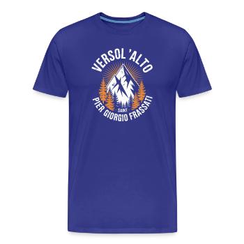 Verso L Alto Saint Pier Giorgio Frassati - Männer Premium Bio T-Shirt - Königsblau - Vorne - Damien (186cm)