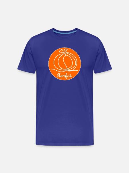 AUTUMN Pumpkin - Men's Premium Organic T-Shirt - royal blue