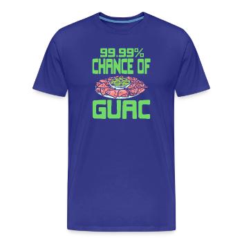 Guac God Funny Avocado Dip Meme Humor - Männer Premium Bio T-Shirt - Königsblau - Vorne - Damien (186cm)