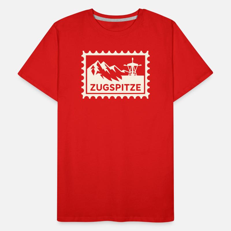 Berggipfel mit Seilbahn-Design Männer Premium Bio T-Shirt