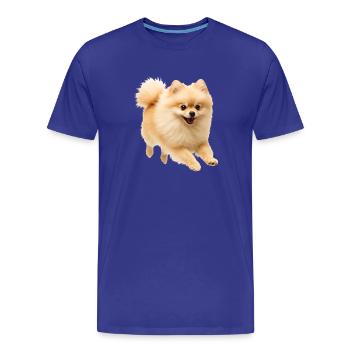 dwarf spitz - Men's Premium Organic T-Shirt - royal blue - Front - Damien (186cm)