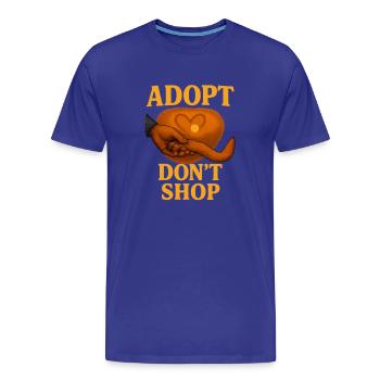 Conception empathique de l’adoption de chat - T-shirt bio Premium Homme - bleu roi - Devant - Damien (186cm)