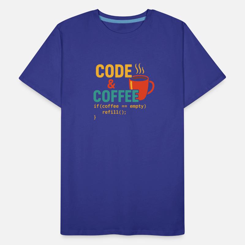 Code and coffee Men's Premium Organic T-Shirt