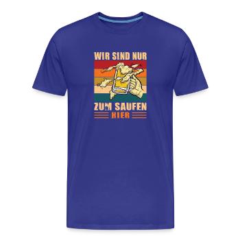 JGA Partnerlook Junggesellenabschied Bier Saufen - Männer Premium Bio T-Shirt - Königsblau - Vorne - Damien (186cm)