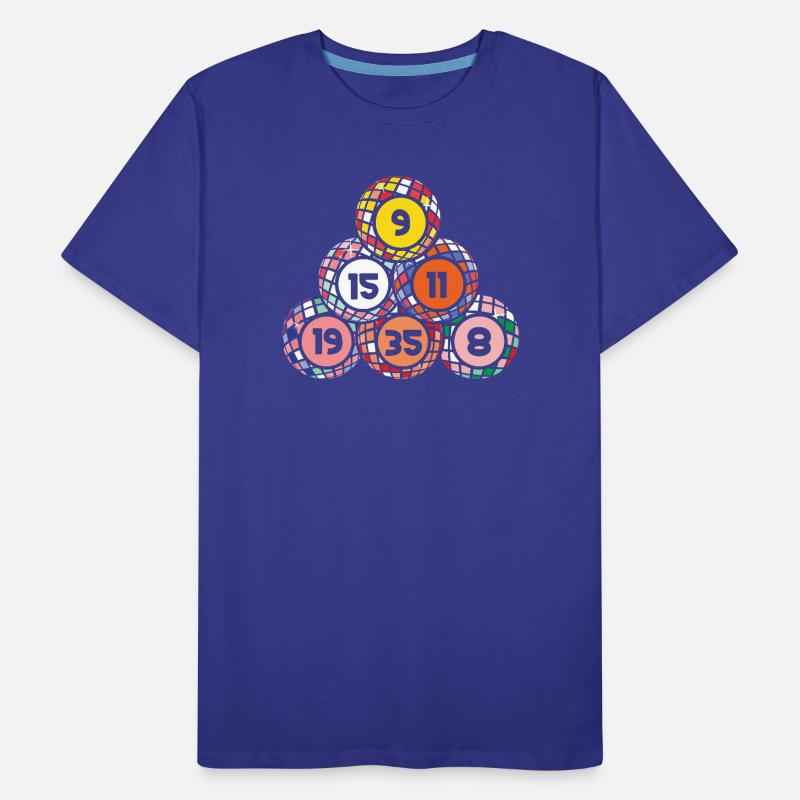Bingo Game Bingo Balls Stack Bingo Männer Premium Bio T-Shirt