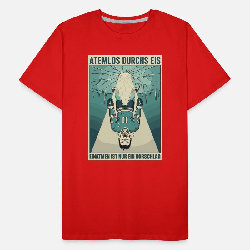 À bout de souffle à travers la glace T-shirt bio Premium Homme