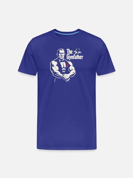 Das GymFather Bold Poster-Design - Männer Premium Bio T-Shirt - Königsblau
