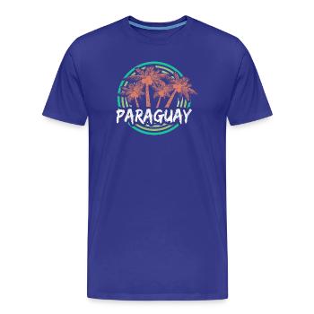 Paraguay - Männer Premium Bio T-Shirt - Königsblau - Vorne - Damien (186cm)