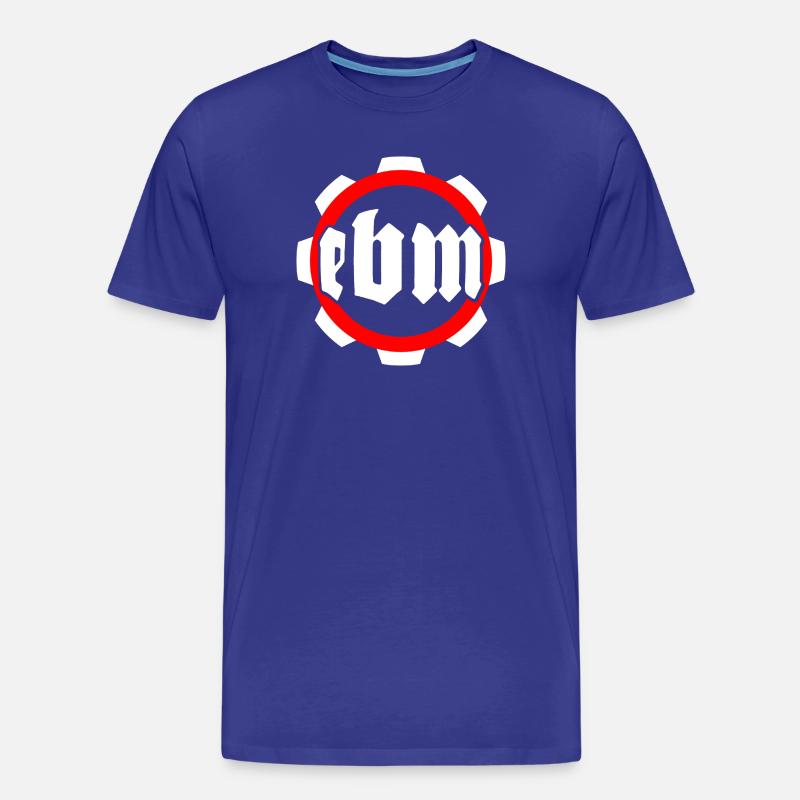 Conception d’engrenages d’inspiration industrielle - EBM - T-shirt bio Premium Homme - bleu roi
