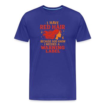 Vaterschaft überleben - ein Bier nach dem anderen - Männer Premium Bio T-Shirt - Königsblau - Vorne - Damien (186cm)