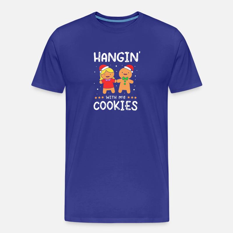 Lebkuchen Weihnachten Lebkuchenmann Gingerbread - Männer Premium Bio T-Shirt - Königsblau
