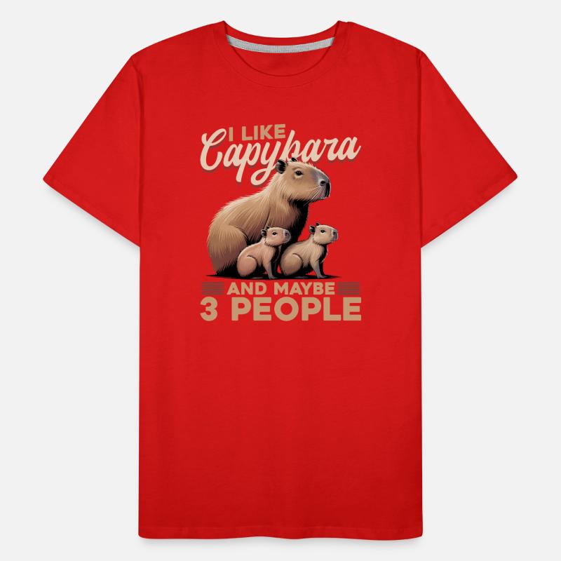 Drôle de Capybara T-shirt bio Premium Homme