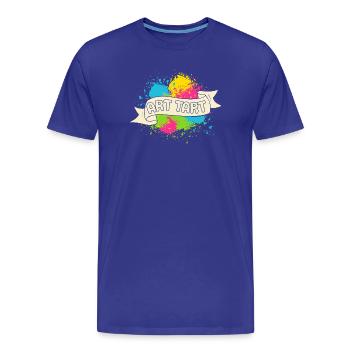Artiste Peintre Art graphique Art tarte - T-shirt bio Premium Homme - bleu roi - Devant - Damien (186cm)