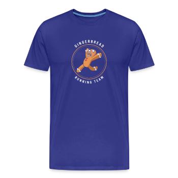 Gingerbread Christmas Gingerbread Man Gingerbread - Men's Premium Organic T-Shirt - royal blue - Front - Damien (186cm)