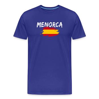 Minorque, Espagne - T-shirt bio Premium Homme - bleu roi - Devant - Damien (186cm)