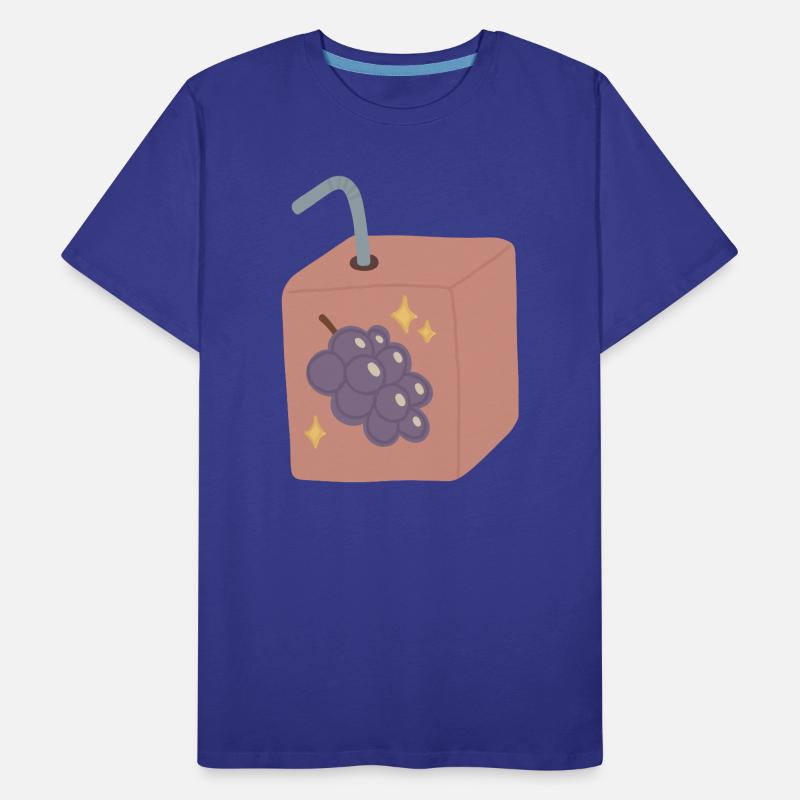 Grape Juice Box Design Men's Premium Organic T-Shirt