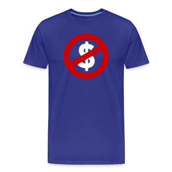 Allmächtiger Dollar – Macht, Geld & Gesellschaft - Männer Premium Bio T-Shirt - Königsblau - Vorne - Damien (186cm)