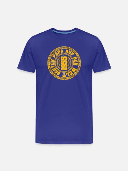 Geboren 1955 - Männer Premium Bio T-Shirt - Königsblau