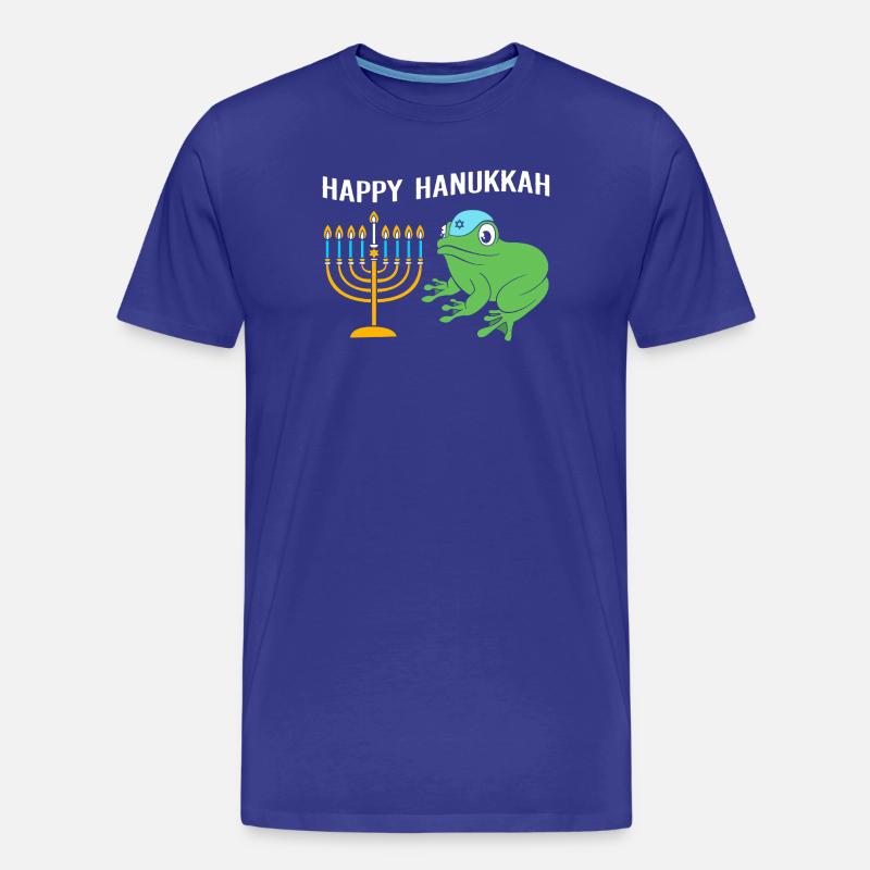 Hanoukka Hanoukka Hanoukka Grenouille - T-shirt bio Premium Homme - bleu roi