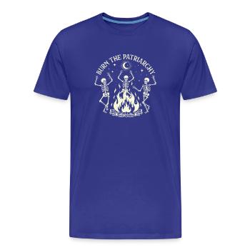 Burn The Patriarchy Spooky Halloween Féministe - T-shirt bio Premium Homme - bleu roi - Devant - Damien (186cm)