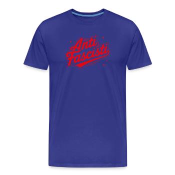 SIAMO TUTTI ANTIFASCISTI ! 🏴 - T-shirt bio Premium Homme - bleu roi - Devant - Damien (186cm)