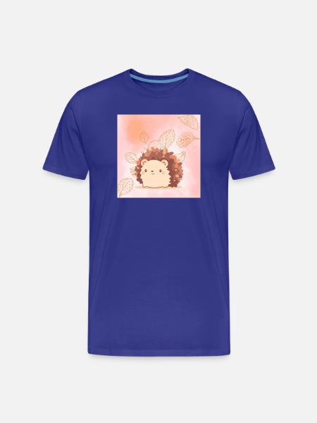mignon hérisson - T-shirt bio Premium Homme - bleu roi