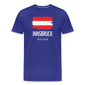 Innsbruck - T-shirt bio Premium Homme - bleu roi - Devant - Damien (186cm)