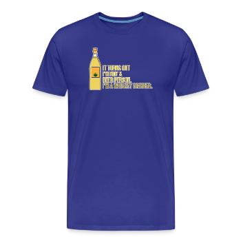 Whiskey Saying Whiskey Drinker Whiskey Lovers - T-shirt bio Premium Homme - bleu roi - Devant - Damien (186cm)