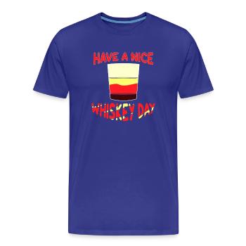 Whiskey Saying Whiskey Drinker Whiskey Lovers - Men's Premium Organic T-Shirt - royal blue - Front - Damien (186cm)