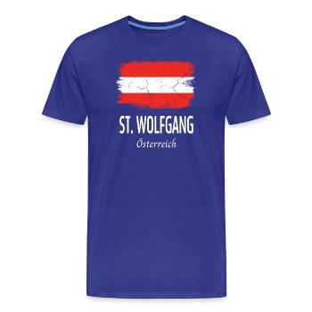 Saint-Wolfgang - T-shirt bio Premium Homme - bleu roi - Devant - Damien (186cm)