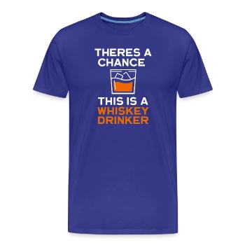 Whiskey Saying Whiskey Drinker Whiskey Lovers - T-shirt bio Premium Homme - bleu roi - Devant - Damien (186cm)