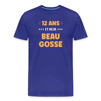 Hübscher 12-Jähriger - Männer Premium Bio T-Shirt - Königsblau - Vorne - Damien (186cm)