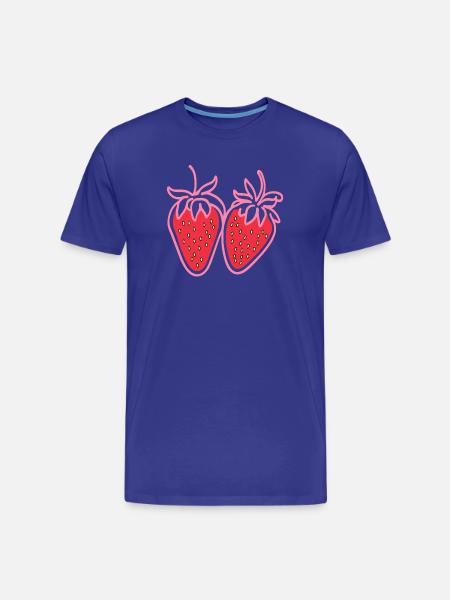 Fraise - T-shirt bio Premium Homme - bleu roi