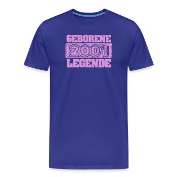 2001 - Men's Premium Organic T-Shirt - royal blue - Front - Damien (186cm)