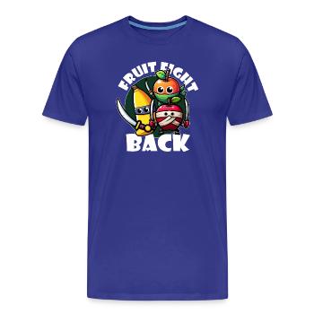 Fruit Fight Back - T-shirt bio Premium Homme - bleu roi - Devant - Damien (186cm)