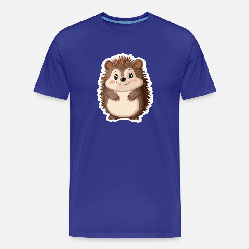 Igel - Männer Premium Bio T-Shirt - Königsblau